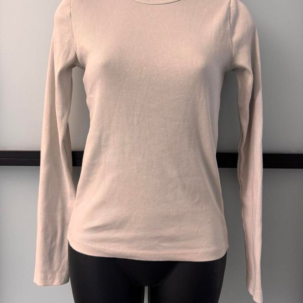 Zara Women’s Ribbed Long Sleeve Top – Size M